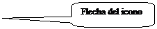 Llamada rectangular redondeada: Flecha del icono